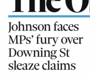 Johnson faces MPs' fury over Downing St sleaze claims