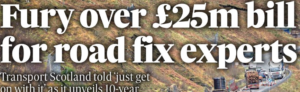 Fury over L25m bill for road fix experts