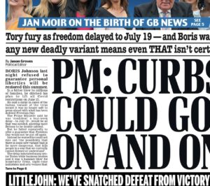 Tory fury as freedom delayed to July 19