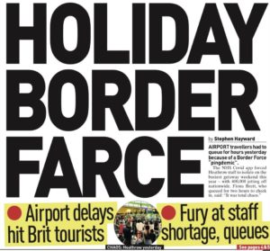 Holiday border farce: Fury at staff shortage, queues