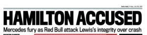 Hamilton accused: Mercedes fury as Red Bull attack Lewis's integrity over crash