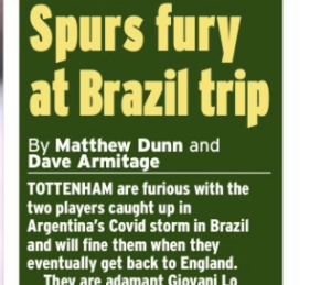 Spurs fury at Brazil trip