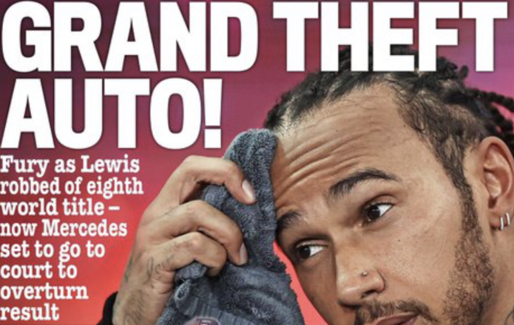 Grand theft auto! Fury as Lewis robbed of eighth world title